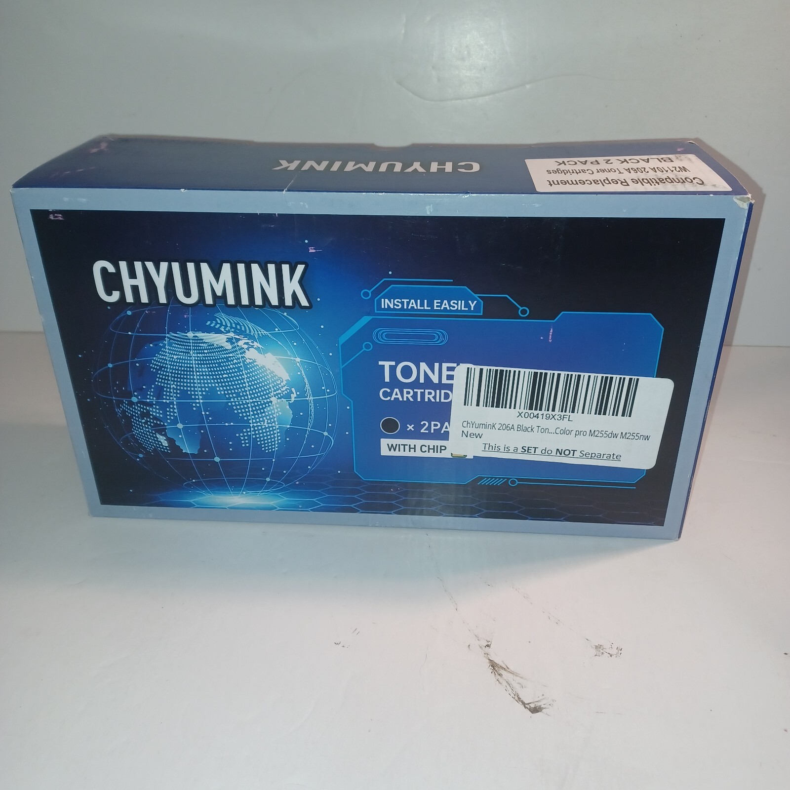 Chyumink 206A Toner Cartridge 2 Pk With Chip Replacement W2110A  Toner Item#1000
