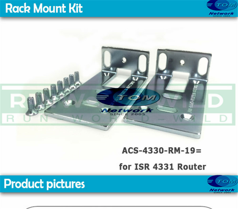 1 pair For ISR4331-VSEC/K9 ACS-4330-RM-19 Rack Mount Bracke