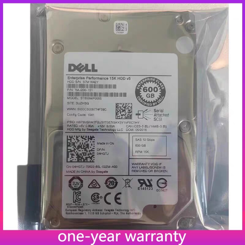 NEW Dell 4HGTJ ST600MP0005 ENTERPRISE 600GB 15K SAS 2.5"12G HDD Hard Drive