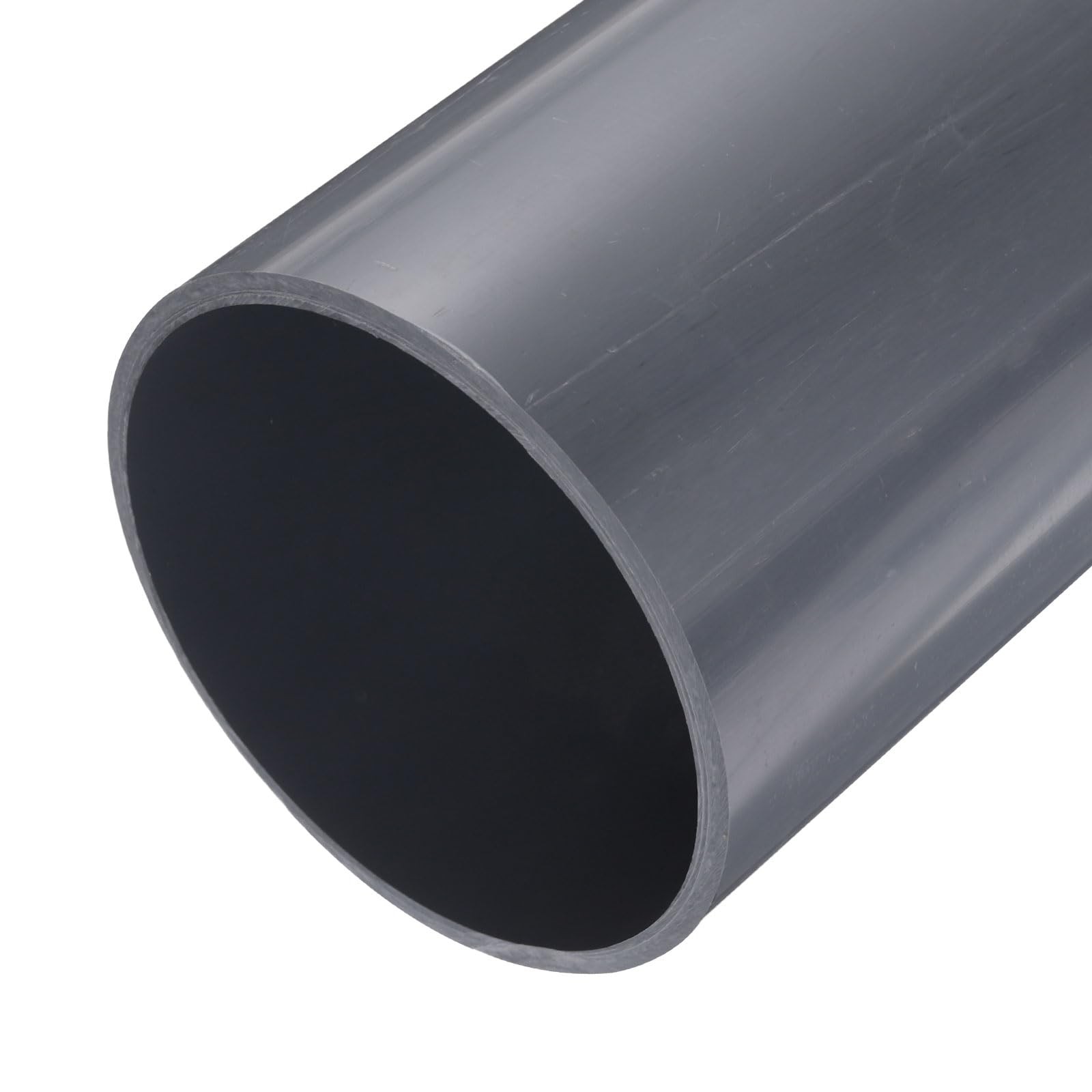 MECCANIXITY 5 Inch PVC Rigid Tube 129.2mm ID 140mm OD 9" Light Grey