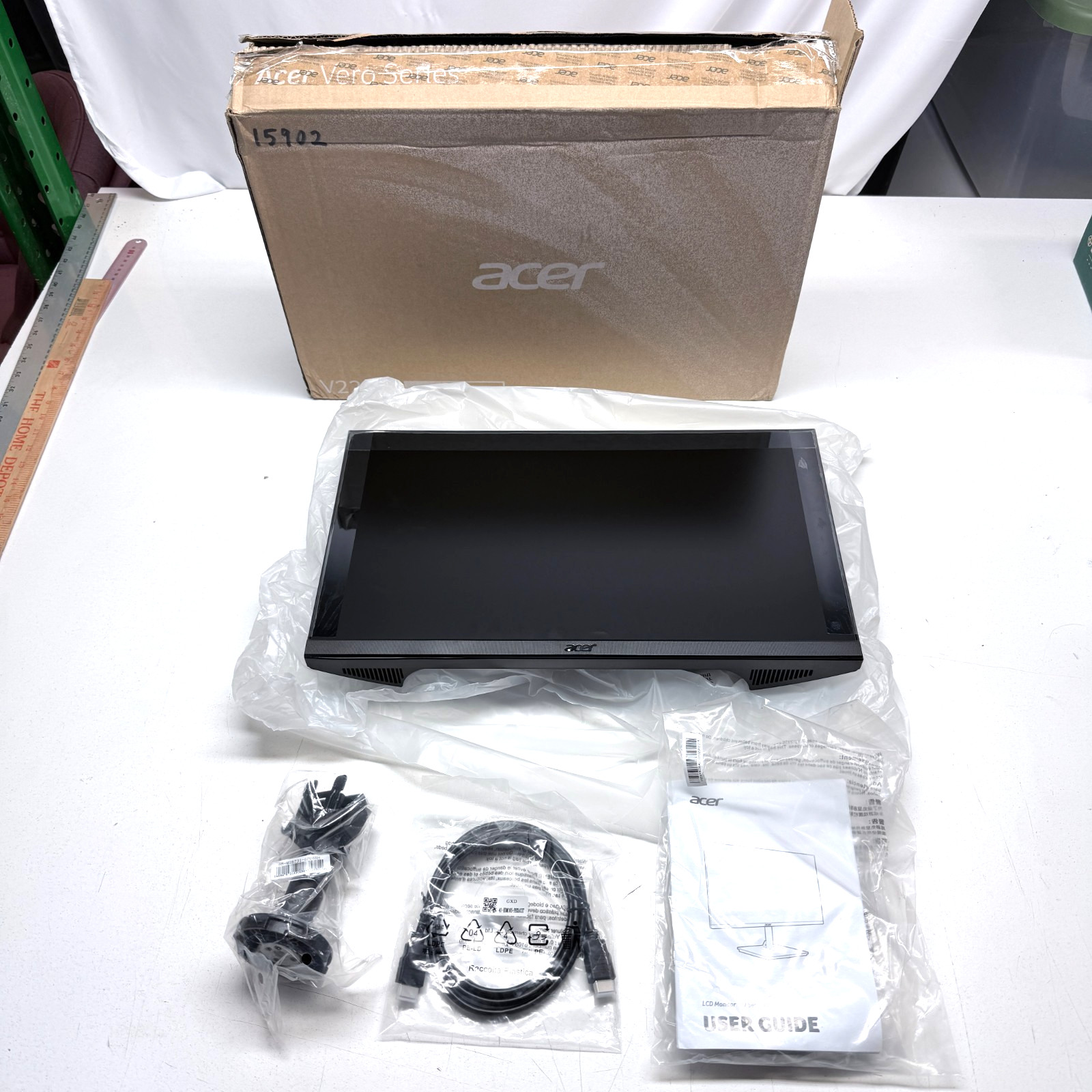 Acer V227Q E3bmipx 21.5" FHD 1080p IPS LED LCD Monitor Open Box (No Stand Base)