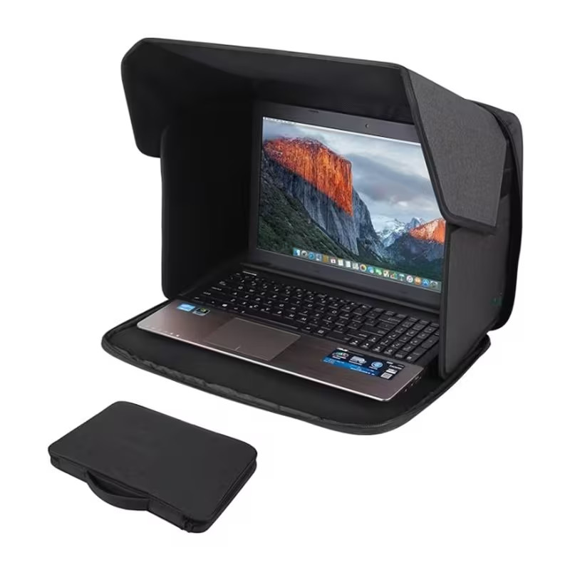 Laptop Case bag Screen Sunshade Outdoor Privacy Shield Glare Hood Travel