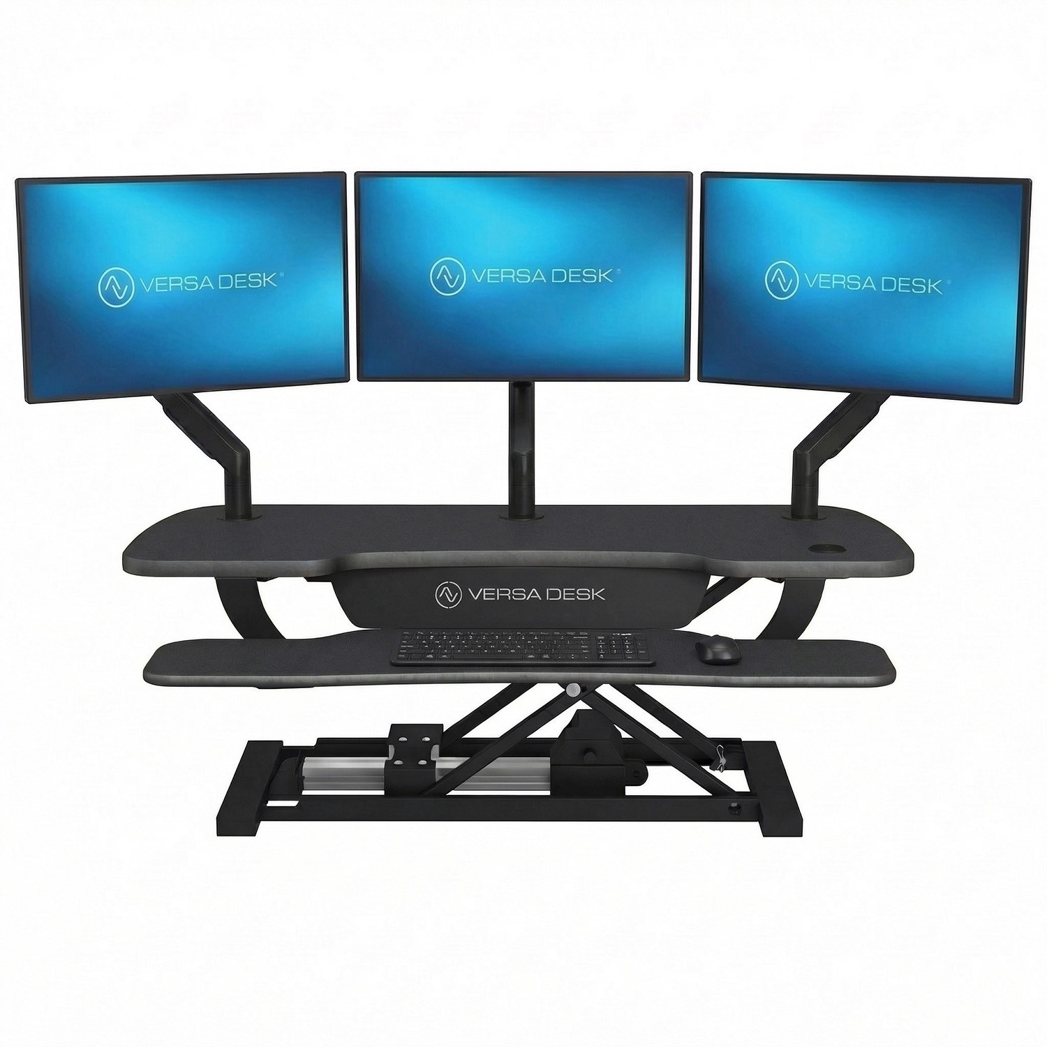 PowerPro Electric Standing Desk Converter 40" x 24" - Black / Black