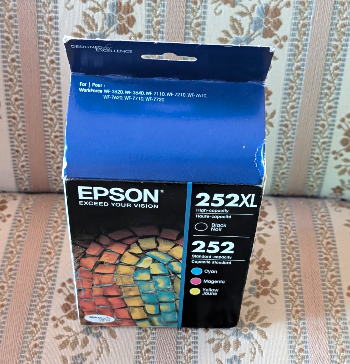 Epson 252XL Genuine Original Ink Cartridge 4-Pack T252XL-BCS CMYK