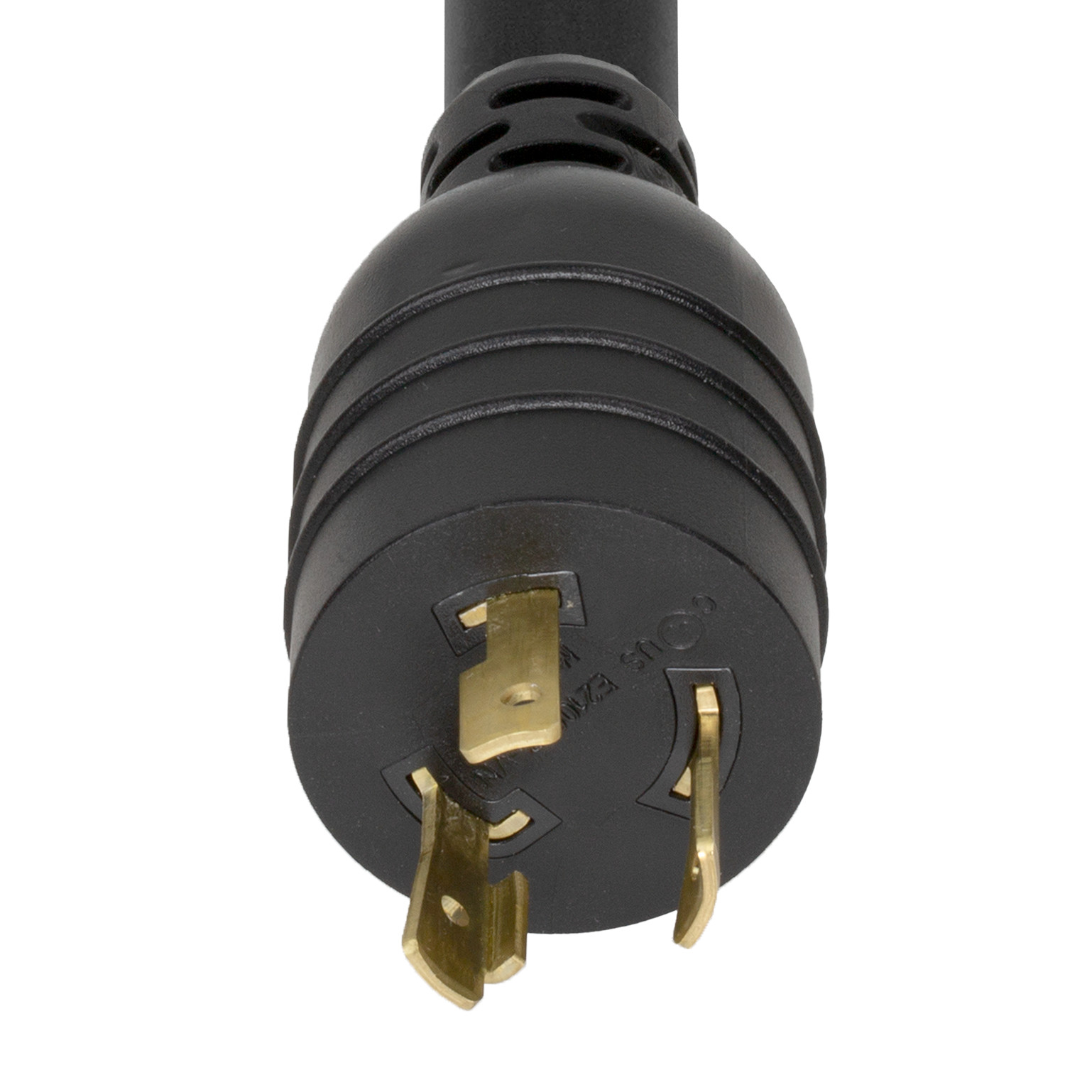 15 Pack of NEMA L6-20P to 6-15/20R T-SLOT 20A 250V 12/3 SJT Power Cord - Black -