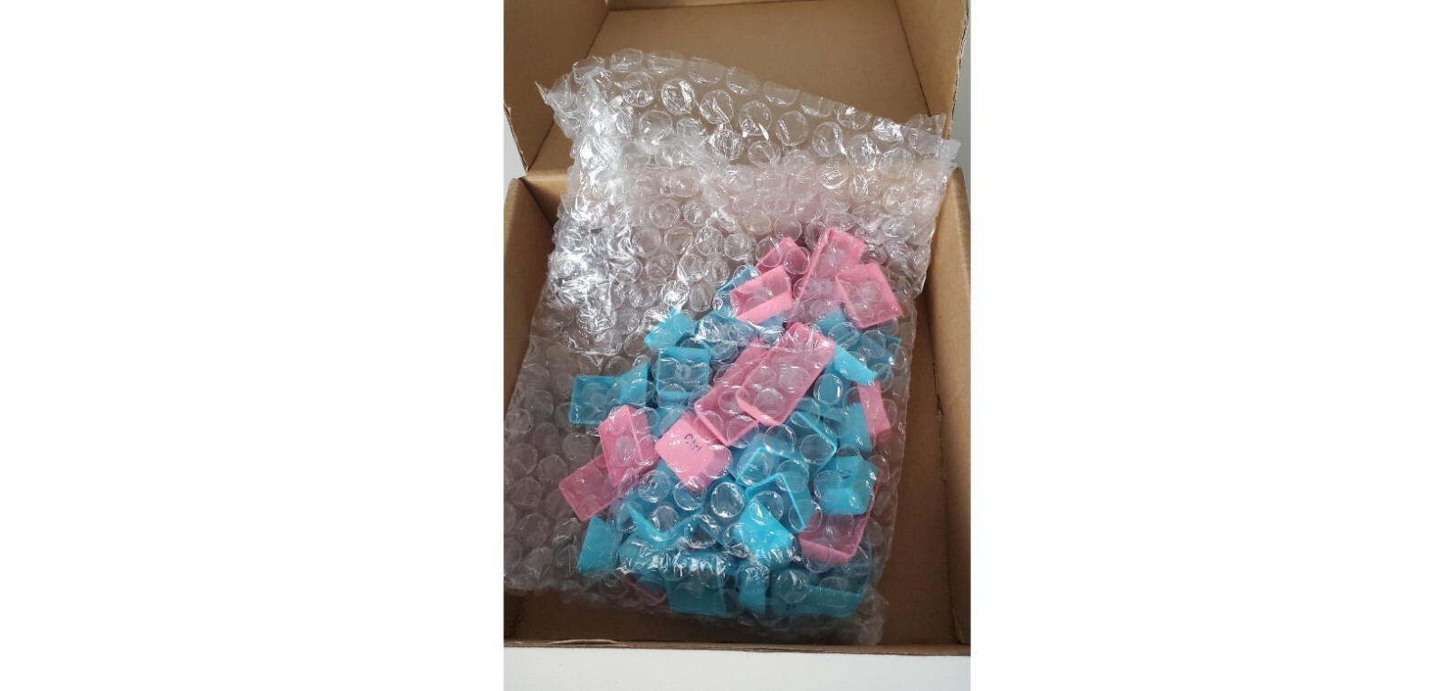 PINK & BLUE Keycaps for mechanical keyboard CORN 61 Key Layout OEM Profile PBT 