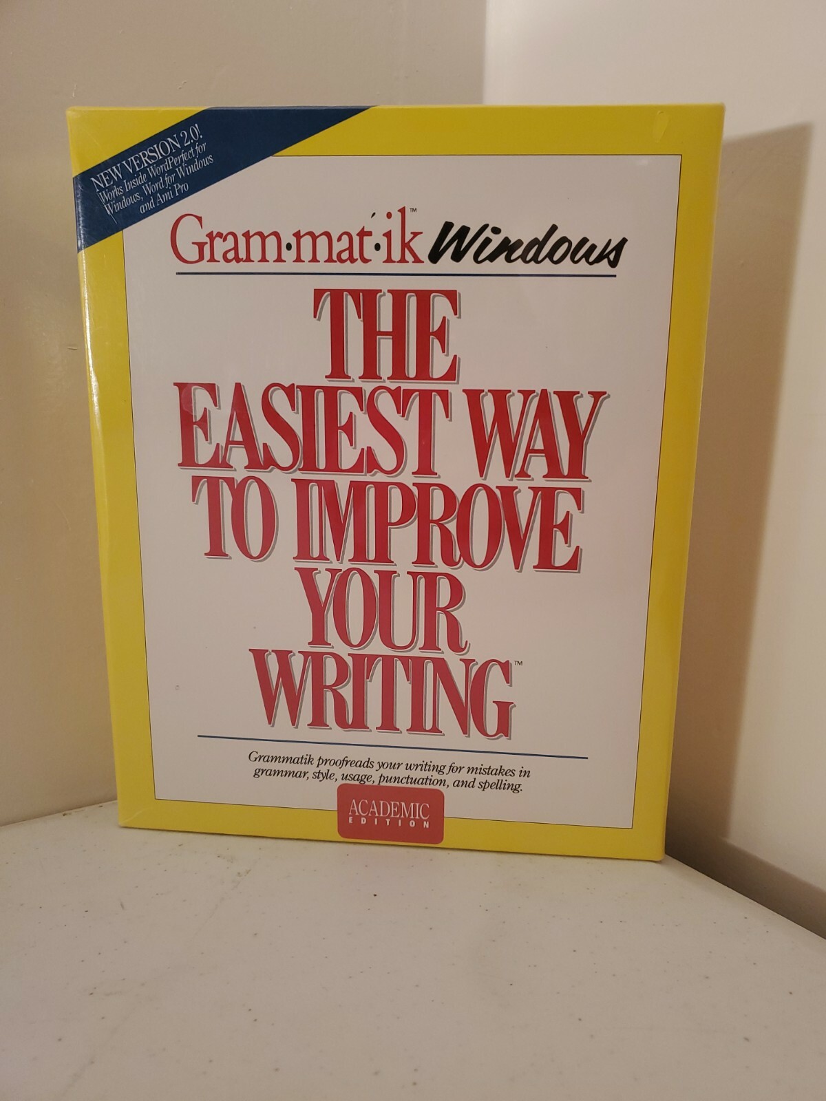 Grammatik Windows  VTG 1991 Software Easiest Writing Style sealed in box