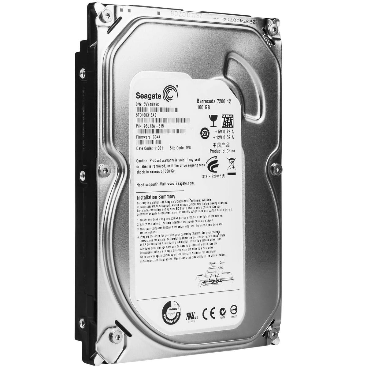 Hard Disk HDD 160GB 3.5" SATA Desktop Computer PC DVR NAS