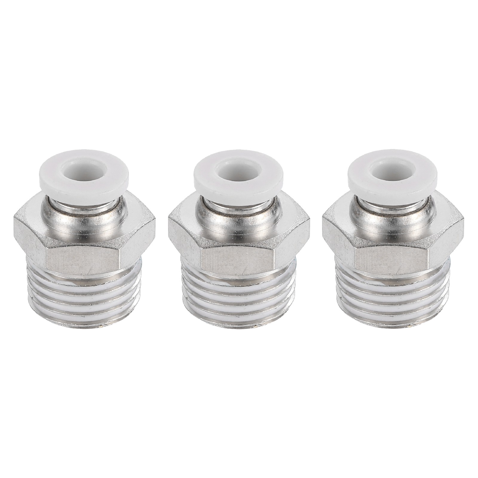 3Pcs Pneumatic Fitting 4mm Tube OD x 1/4" NPT Push to Connect Pneumatic Fitting]