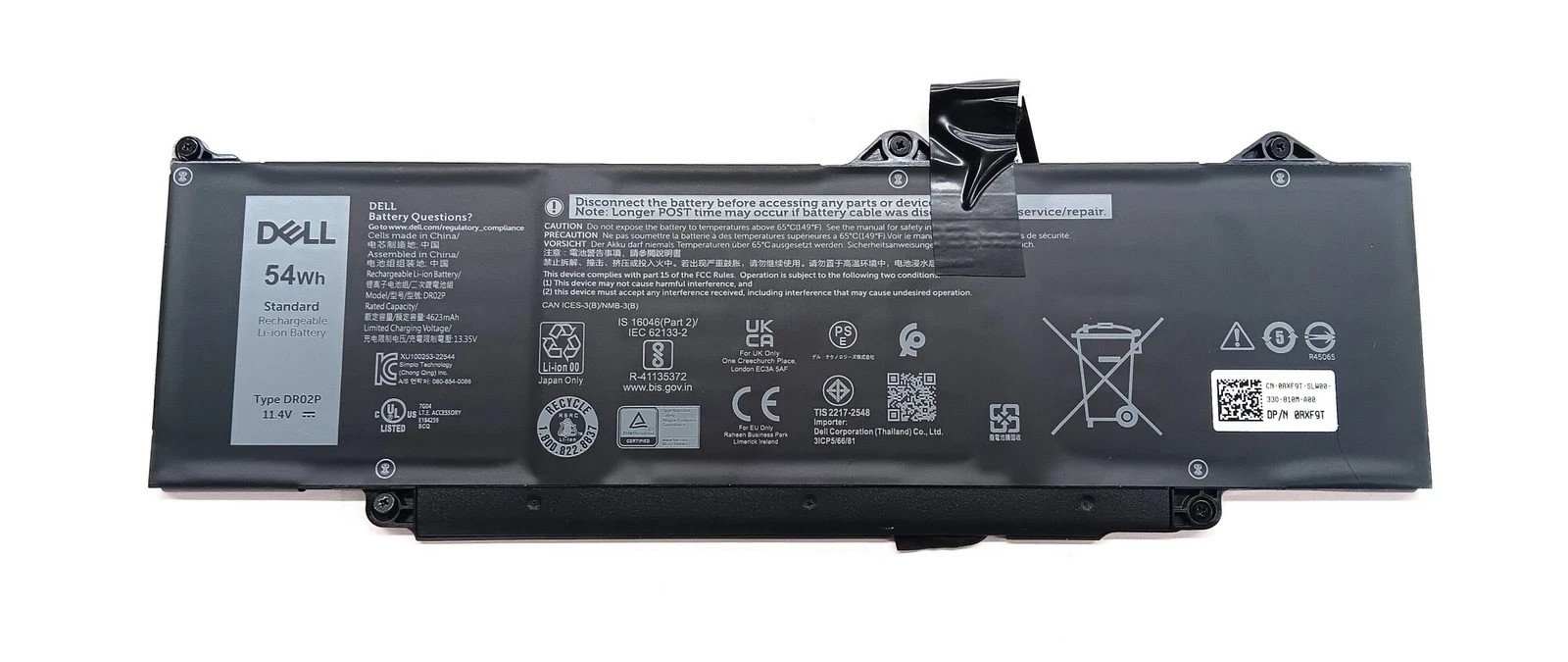 54Wh Original DR02P Battery For Dell Latitude 14 3440 5440 15 5540 13 5340 R73TC