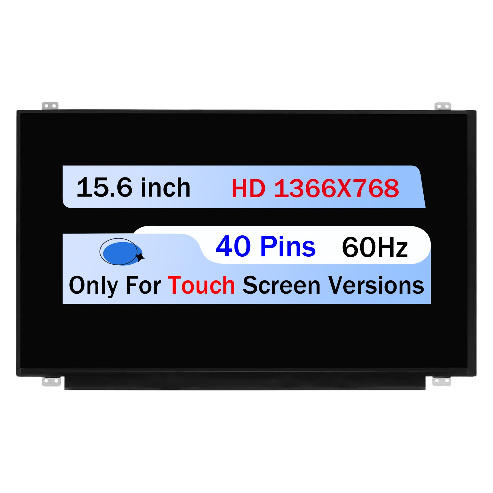 15.6" For HP 15-DA0033WM 15-DA0034CL LED LCD Touch Screen Display HD 40 Pin New