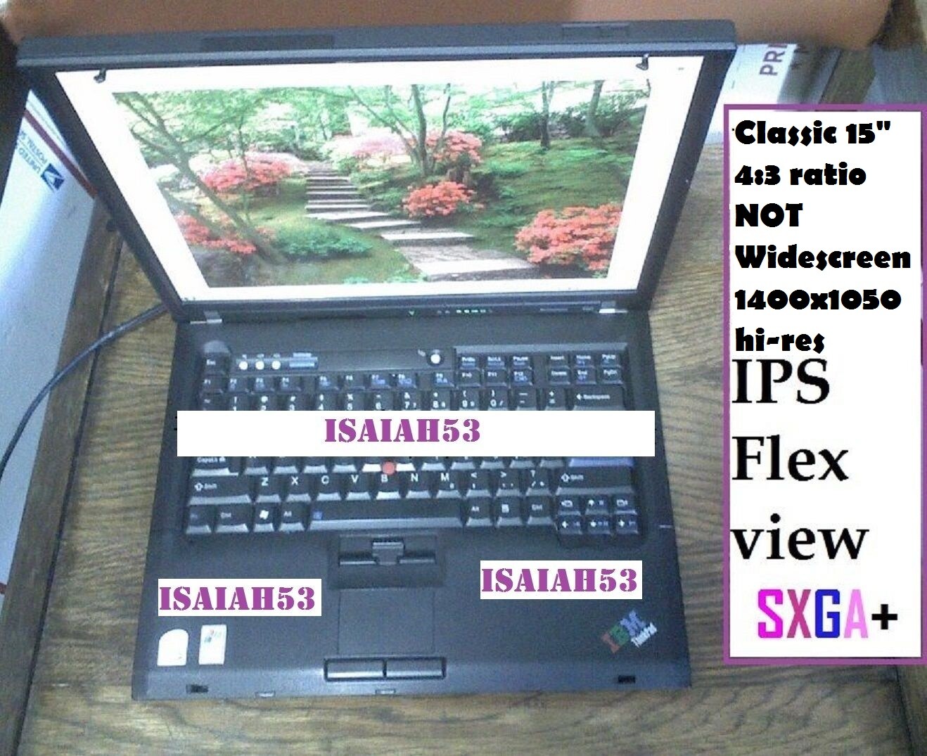 Lenovo T601F ✅ FRANKENPAD✅ T60 T61 NEW BOARD 15" USED SXGA+ IPS T601 laptop SSD