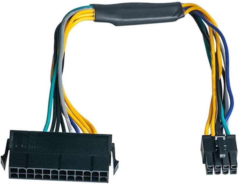 For Dell Optiplex 3020 7020 9020 24-Pin to 8-Pin ATX Power Adapter Cable 2PCS