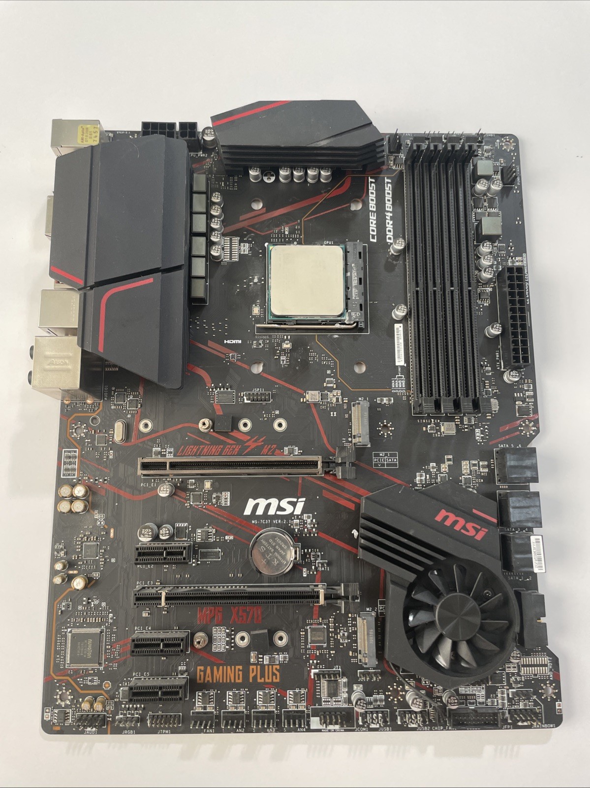 CPU+Motherboard Combo: MSI MPG X570   GAMING PLUS+ Ryzen 5 2600X |WORKING|
