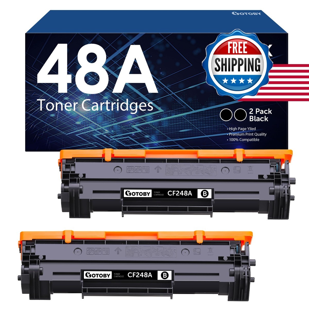 GOTOBY 48A CF248A Toner for HP Pro M15w M15a M16w M16a M28w M28a M29w M29a M30w