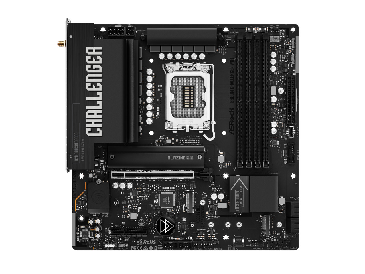 ASRock MB B860M Challenger WiFi LGA 1851 Intel B860 SATA 6Gb/s DDR5 Micro ATX