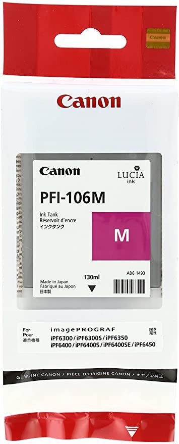 GENUINE Canon PFI-106 Magenta for imagePROGRAF iPF6300 iPF6350 iPF6400 iPF6450