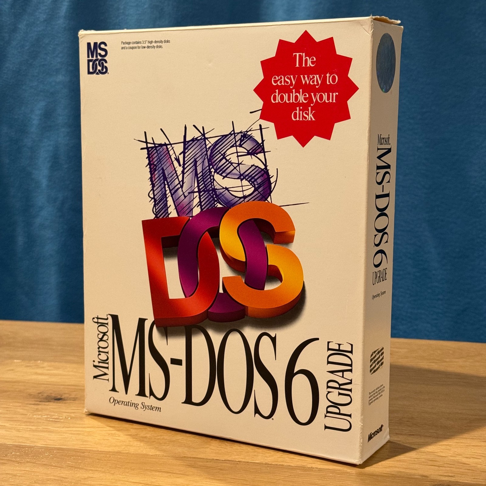Microsoft MS-DOS 6 Upgrade - 3.5" Disks, Manuals w/ DOS v6.2 Disks