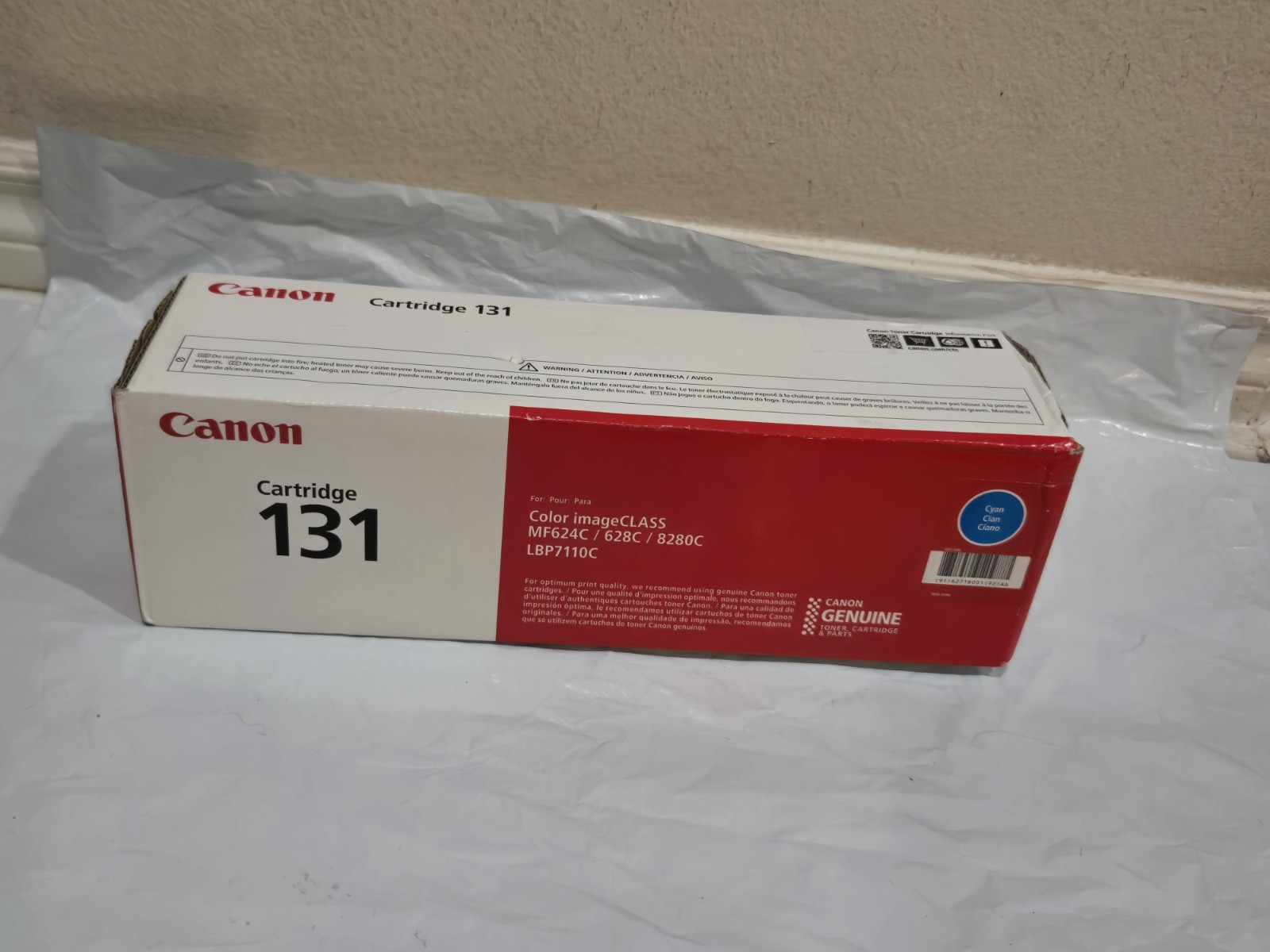 Genuine Canon 131 Cyan Toner Cartridge BRAND NEW OPENED BOX