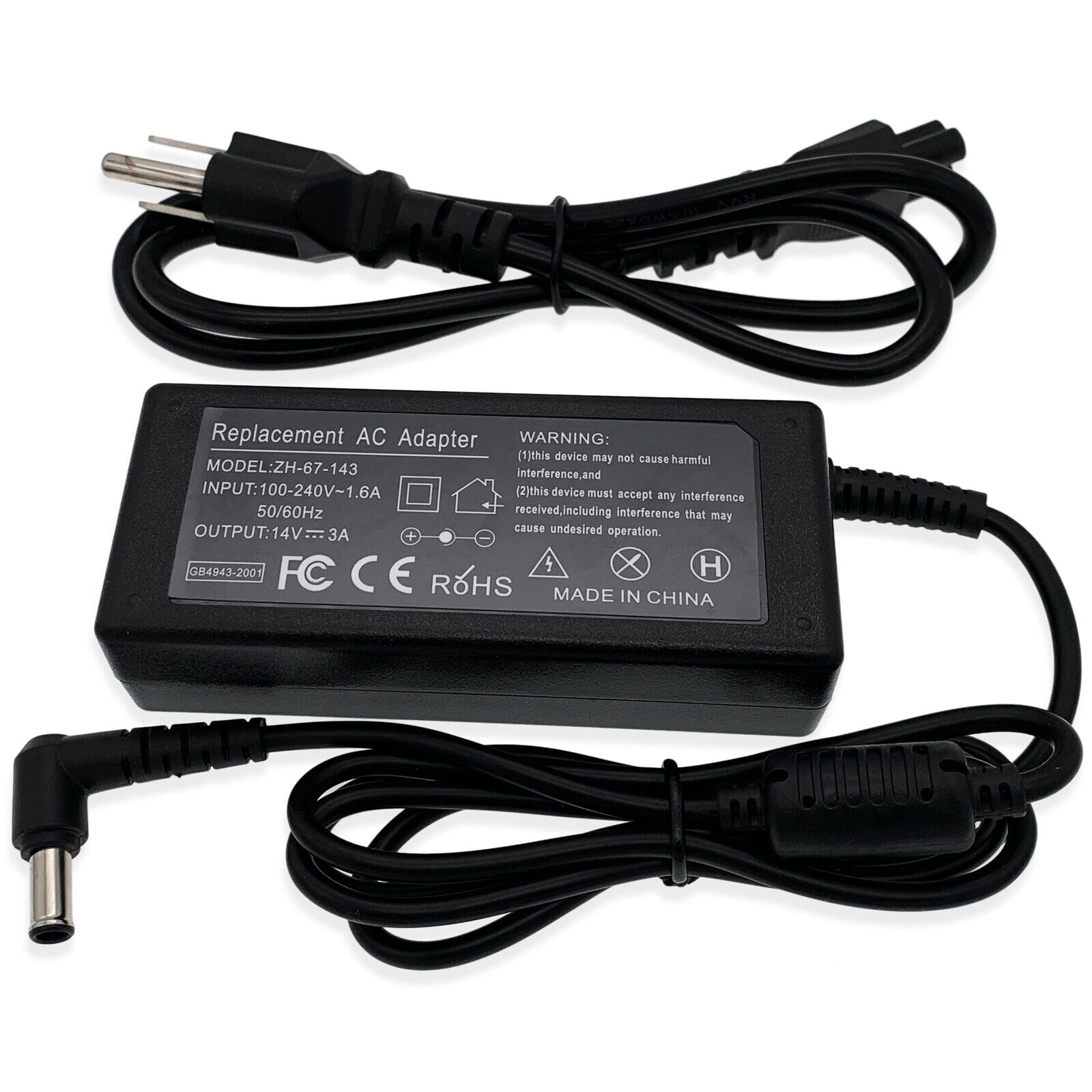 AC Adapter Power Cord For Samsung SyncMaster PX2370 XL2270 LED LCD Monitor
