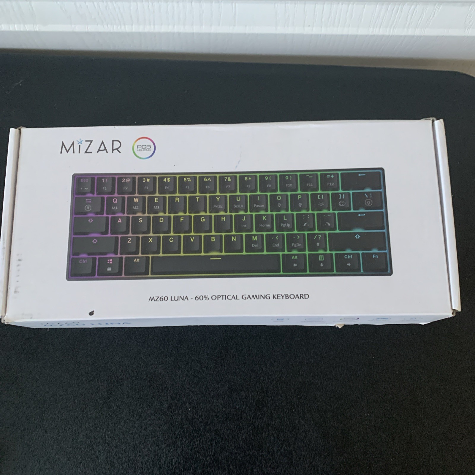 Mizar MZ60 Luna 60% Hot-Swap Mechanical Gaming Keyboard RGB Lighting W/USB