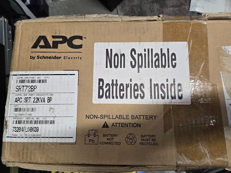 APC SRT72RMBP SRT 22KVA RM BP Smart-UPS Open Box New