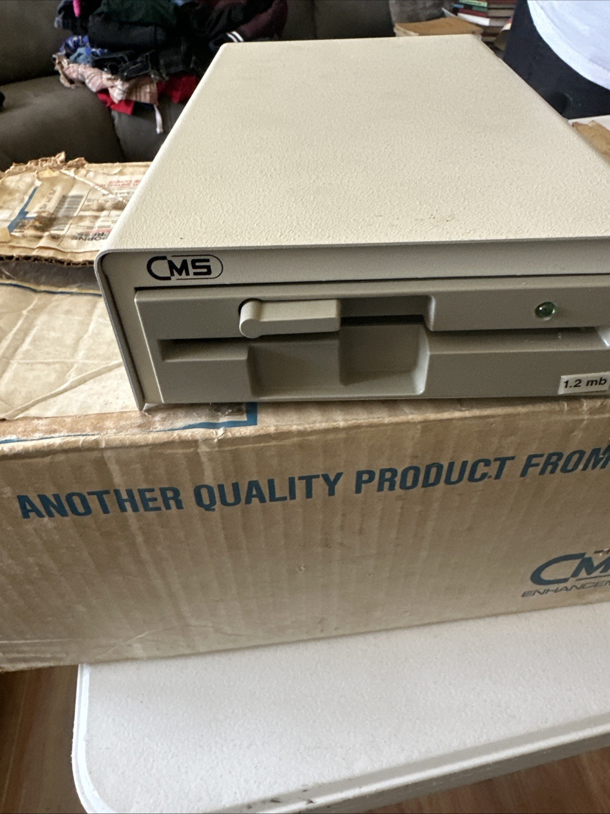 CMS Model EF-360/U PS/2 1.2MB 5.25" EXTERNAL FLOPPY DISK DRIVE S/N 1086175