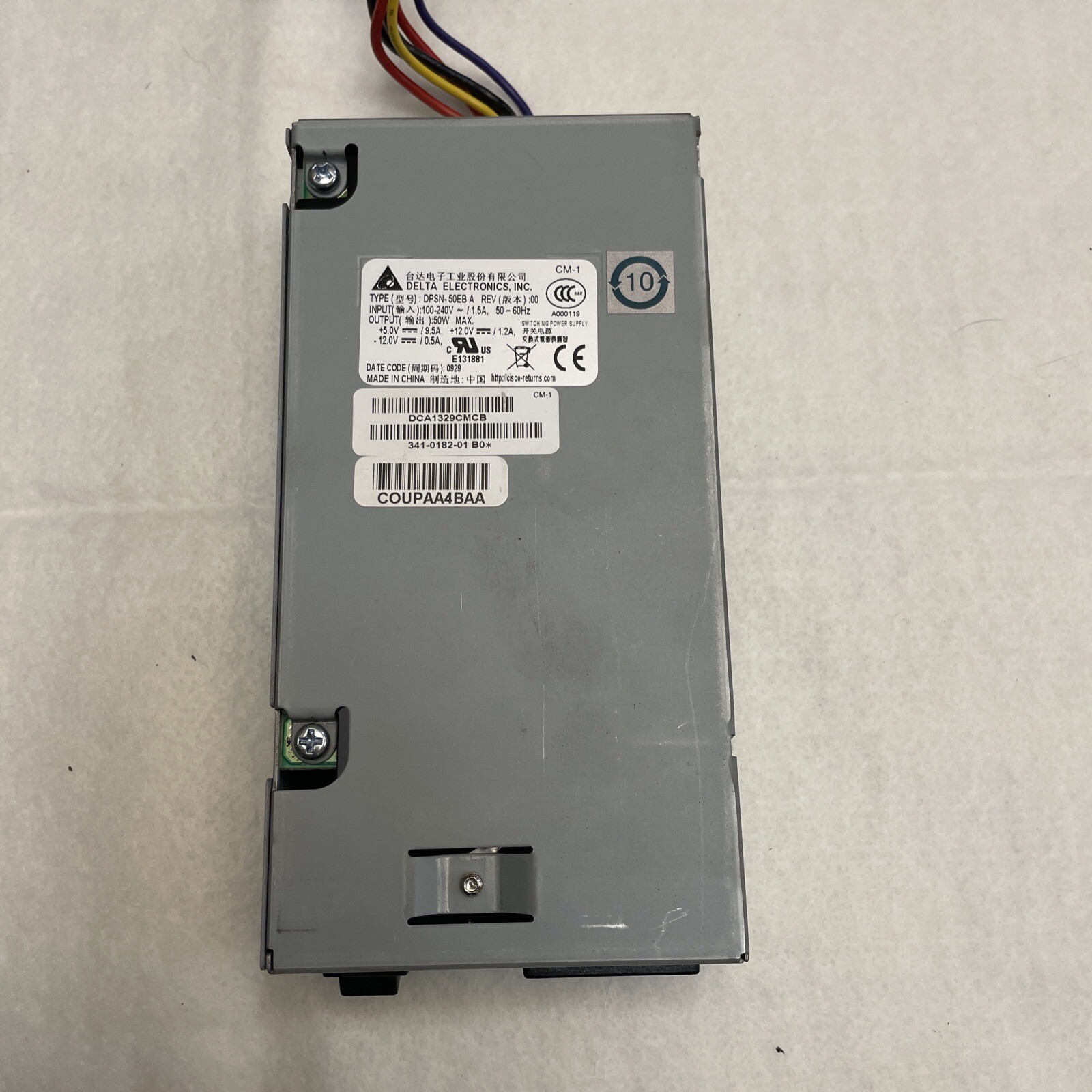 DELTA ELECTRONICS DPSN-50EB A REV 00 POWER SUPPLY UNIT 341-0182-01 B0