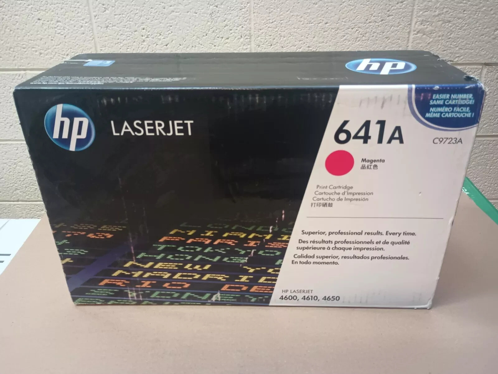 HP C9723A Magenta  Toner Cartridge 4600 641A  OEM GENUINE SEALED BOX