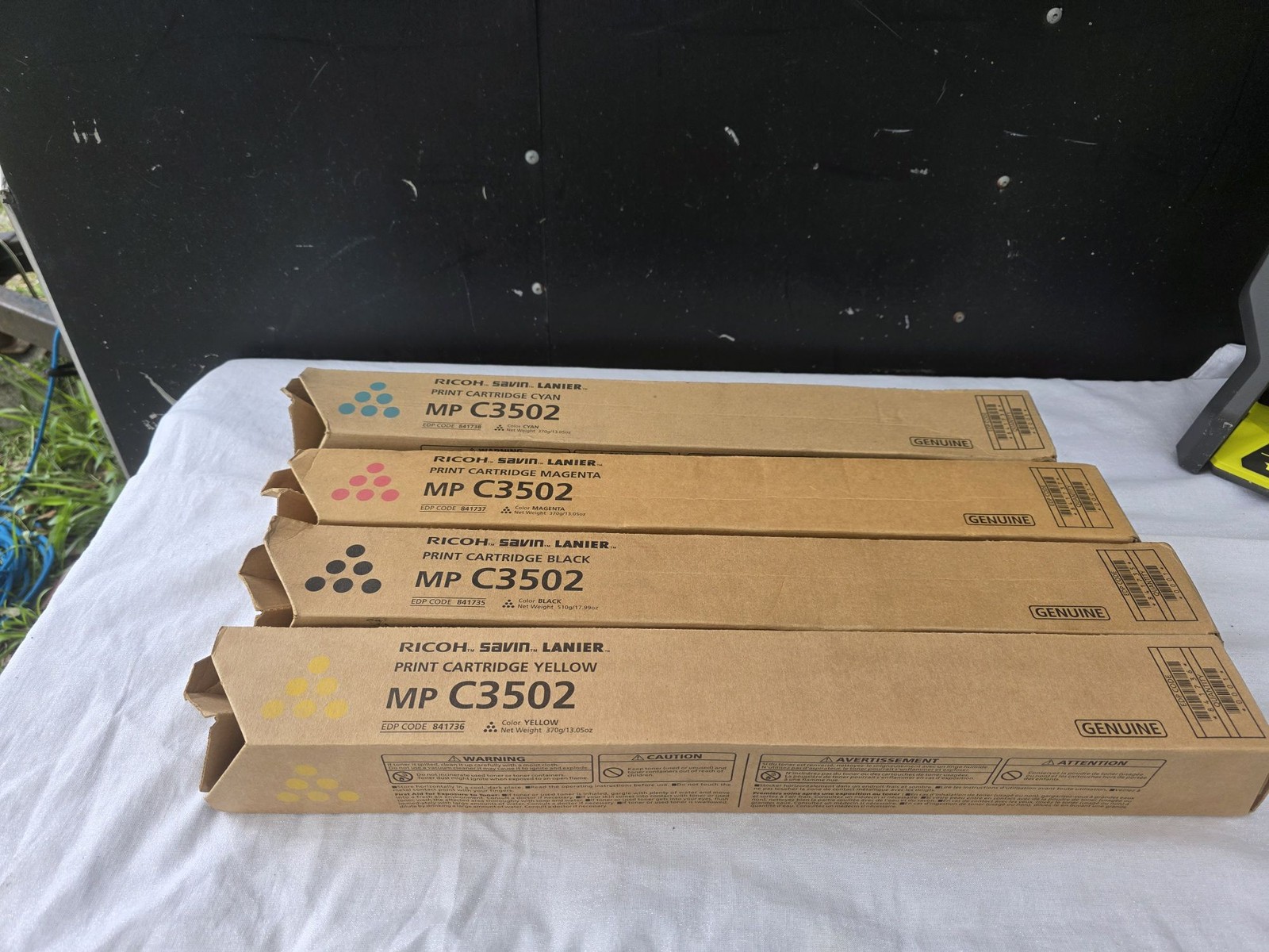 Ricoh Savin Lanier MP C3502 Toner Cartridge CMYK  ***Each*** 16 available