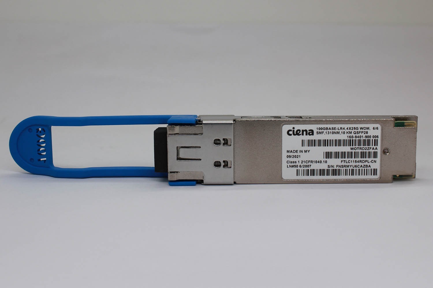 CIENA 160-9401-900 006 100G BASE-LR4.4X25G WDM QSFP28 10KM FTLC1154RDPL-CN