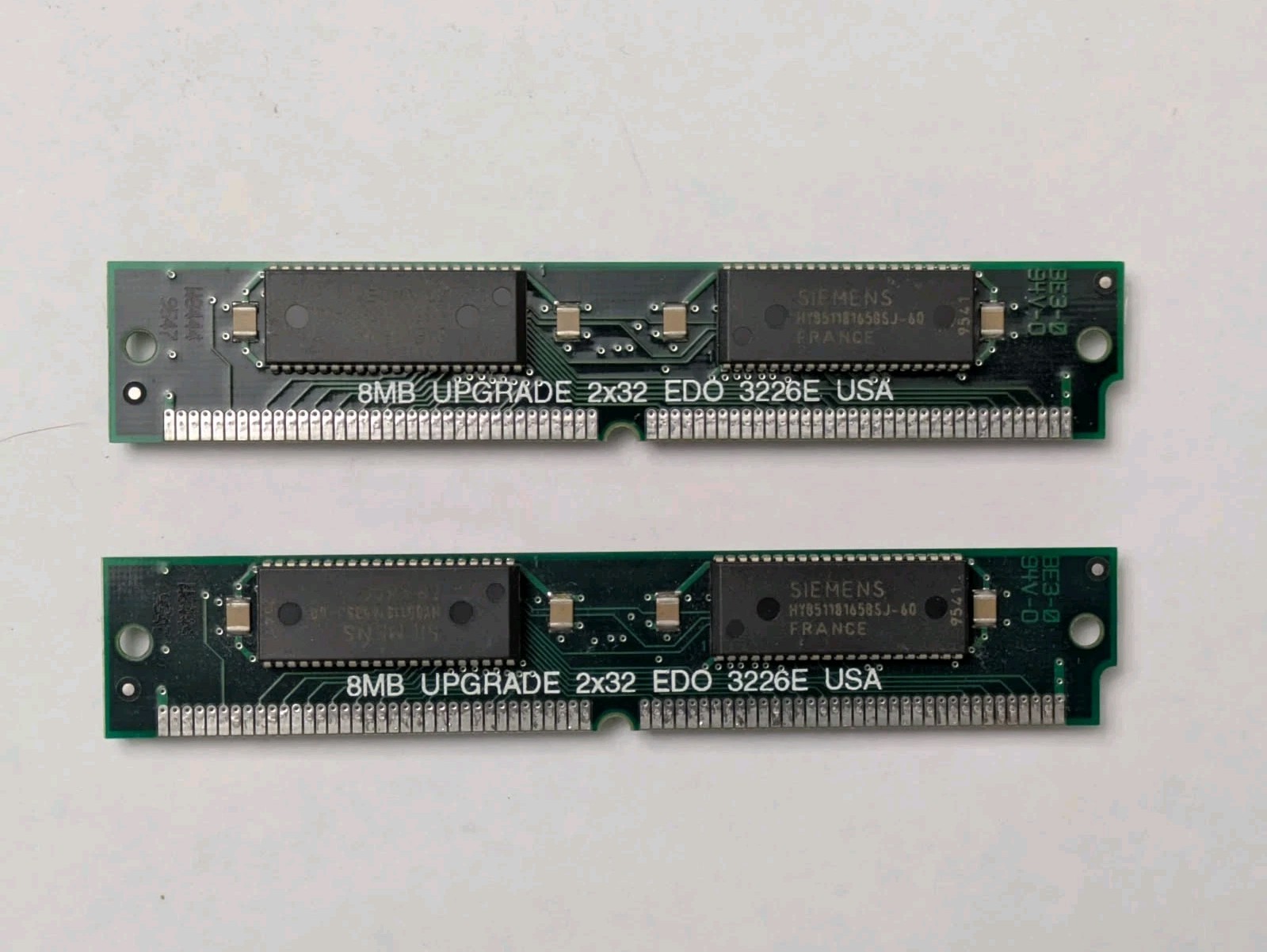 8MB EDO RAM 72-pin SIMM (Lot of 2) 16MB Total PNY Siemens Chips 60ns Vintage PC