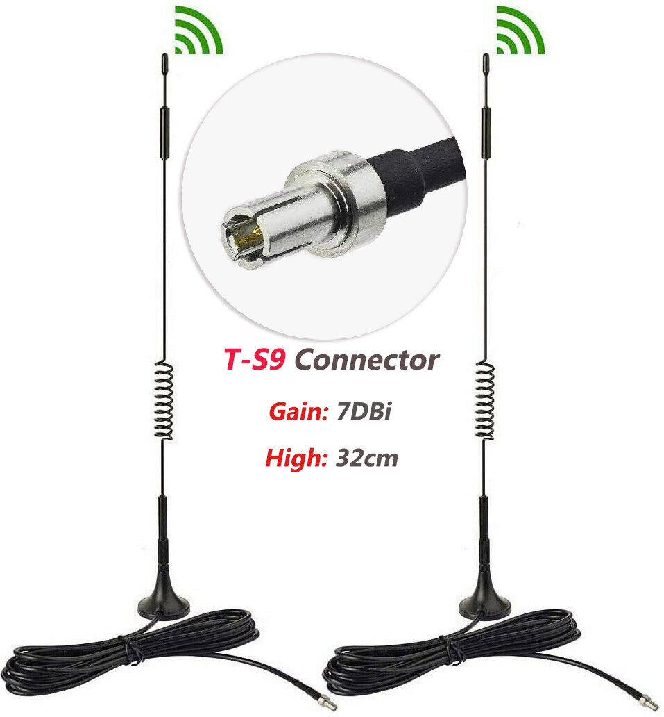 MIFI 7730L Jetpack WIFI Hotspot Mobile Modem AT&T 7dBi 4G Antenna TS9 LTE 2pcs
