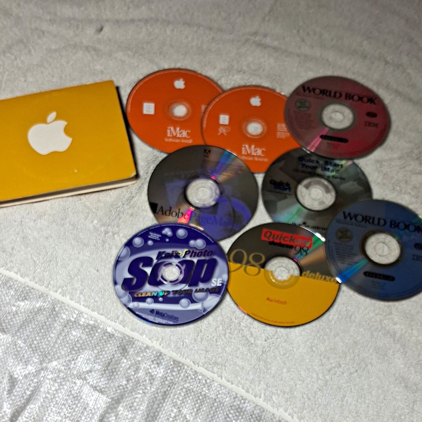 Apple iMac Install & Restore OEM CDs + Adobe PageMill 3.0, Photoshop 5.0 SE