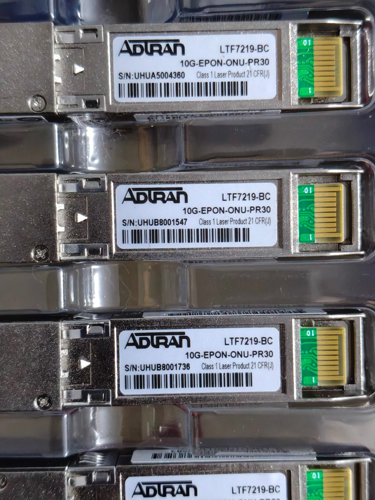 Genuine ADTRAN 7219-BC 10G-EPON-ONU-PR30  10Gbps 1270/1577nm transceiver