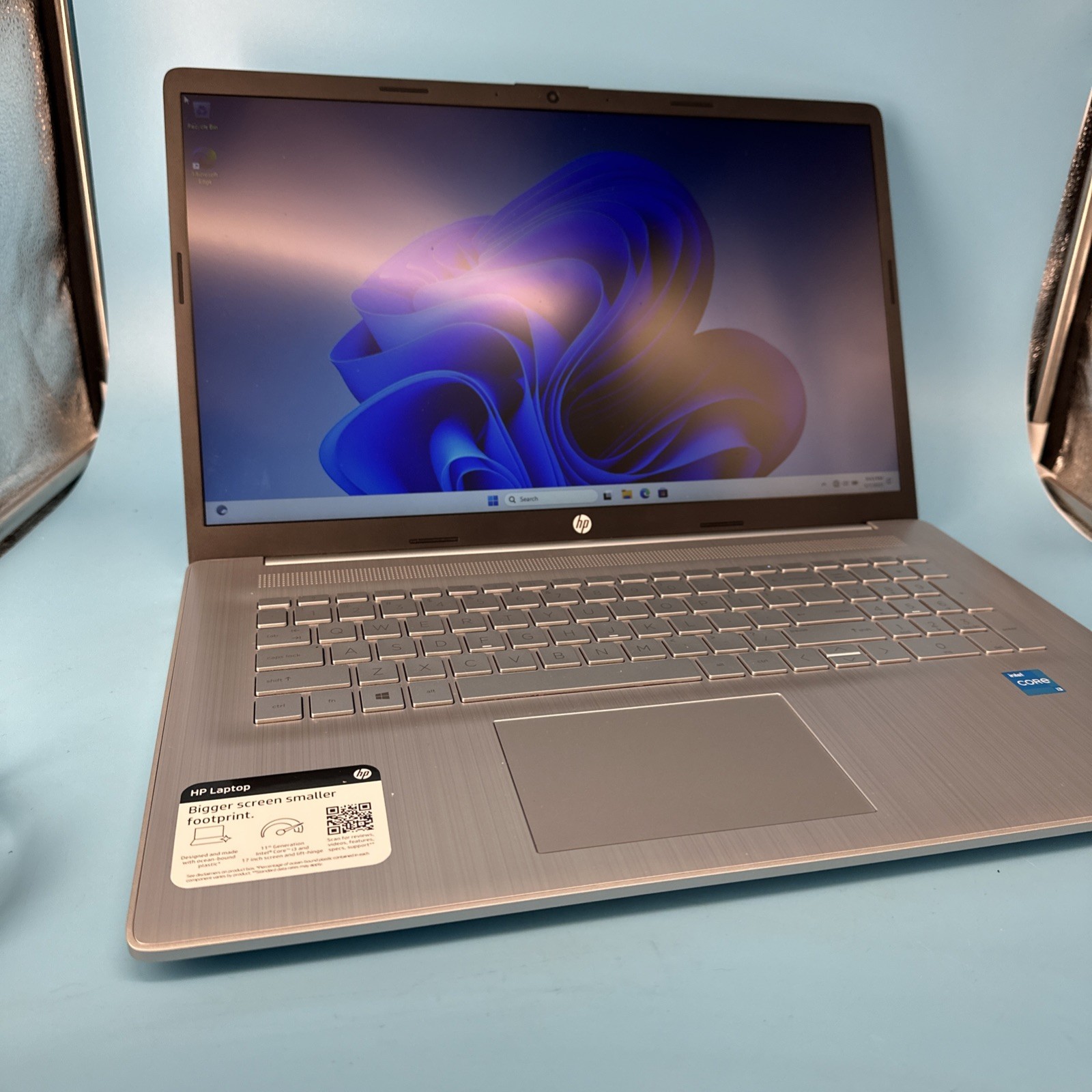 HP 17.3" Non-touch Laptop i3-1115G4 8GB Memory 1TB HDD webcam W10 17-cn0013dx