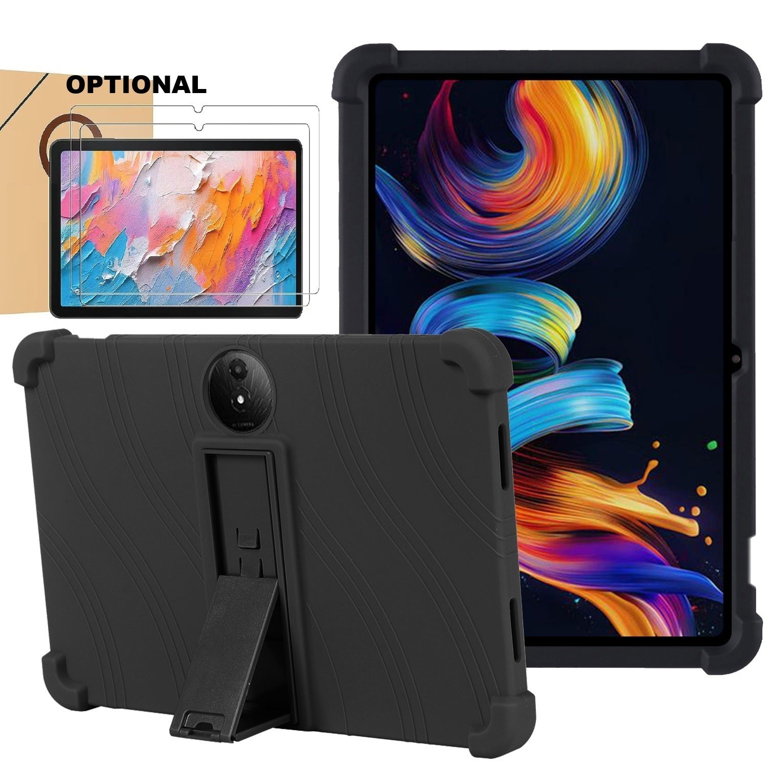 Silicone Case for TUOHAITIME C5/JIKOCXN C5 11-inch Android 14 Tablet Stand Cover
