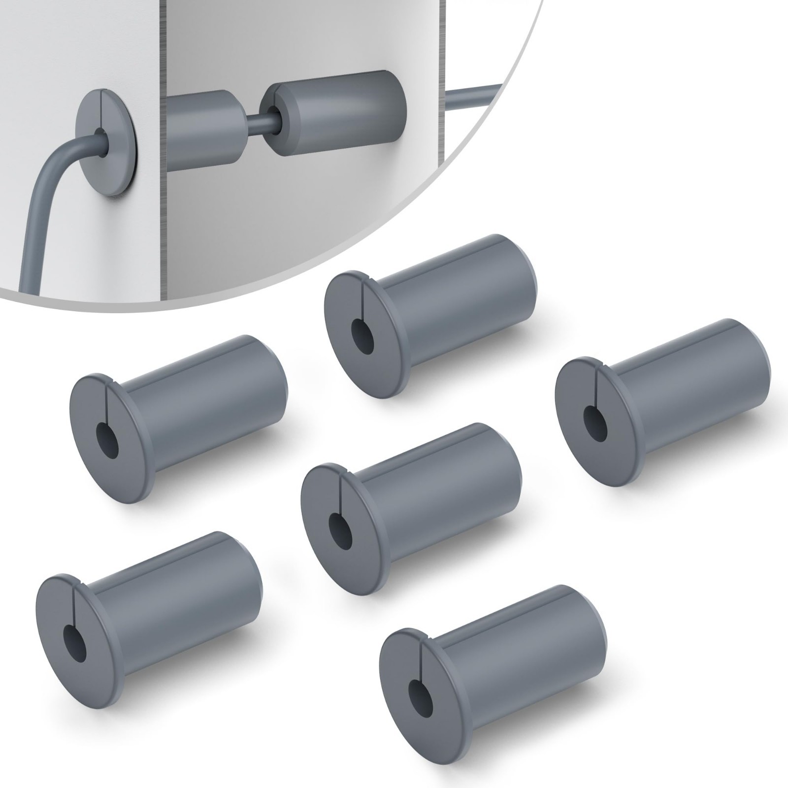 6 PCS Starlink Wall Grommets for Cables 3/4 Inch Starlink Wall Cable Pass Throug
