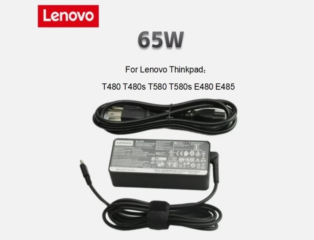 OEM Genuine USB-C Adapter for Lenovo ThinkPad E14 E15 T480s T490 T14 T15 X1 X13