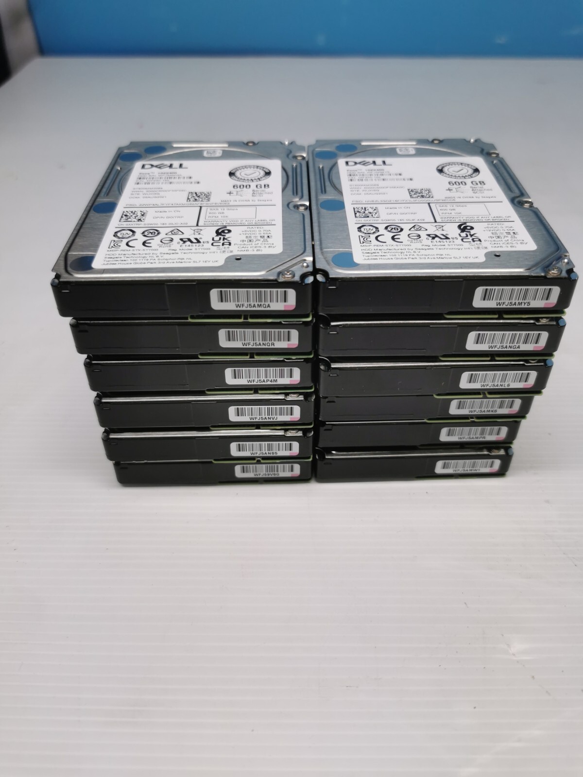 Dell 600GB Enterprise Hard Drive 0XXTRP SAS 12Gb/s 10K 2.5" ST600MM0069 Lot 12x