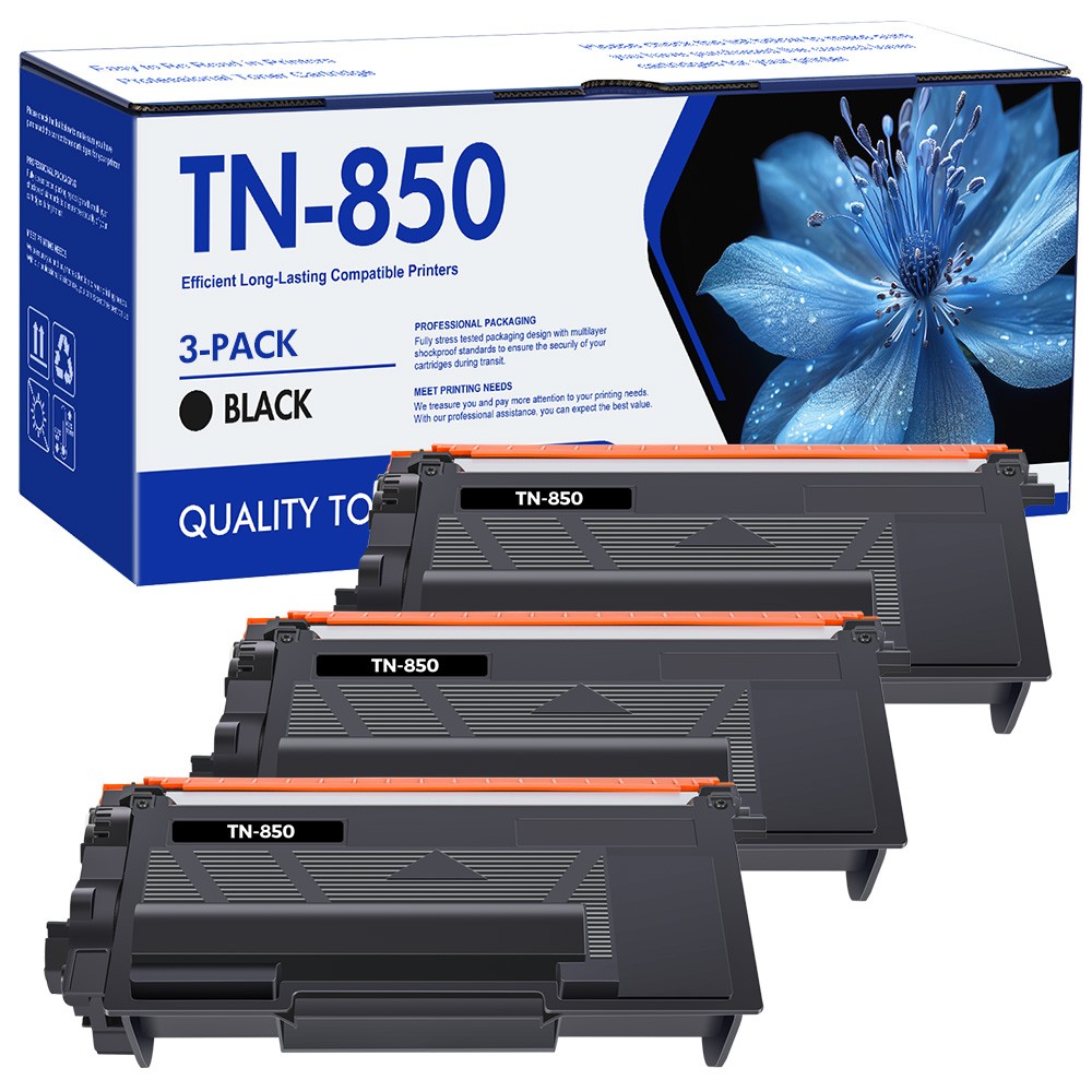 3 PK TN850 TN-850 Toner Cartridge For Brother DCP-L5500DN HL-L5000D MFC-L5700DW