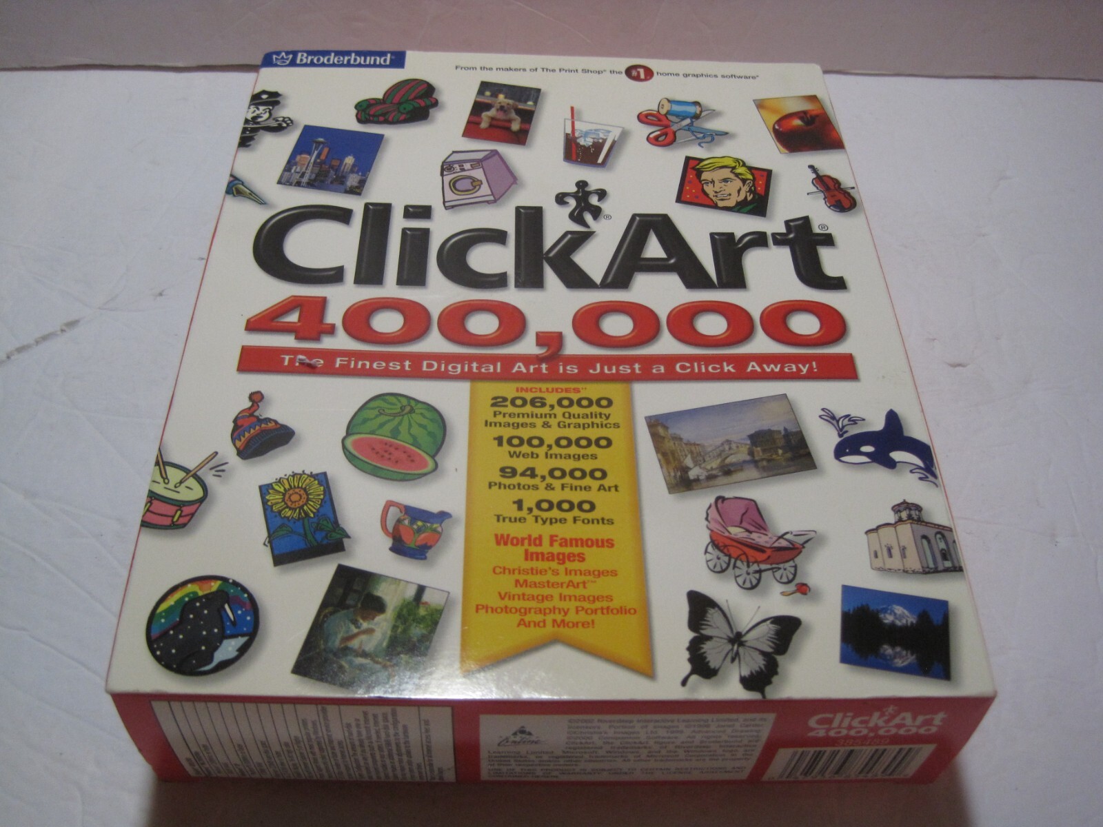 NEW ClickArt 400,000 Computer Software for Windows by Broderbund AOL Graphics CD
