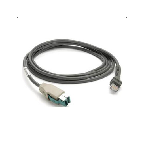 Zebra CBA-U23-S07ZBR 7ft 12V Shielded USB A Power Plus Straight Cable