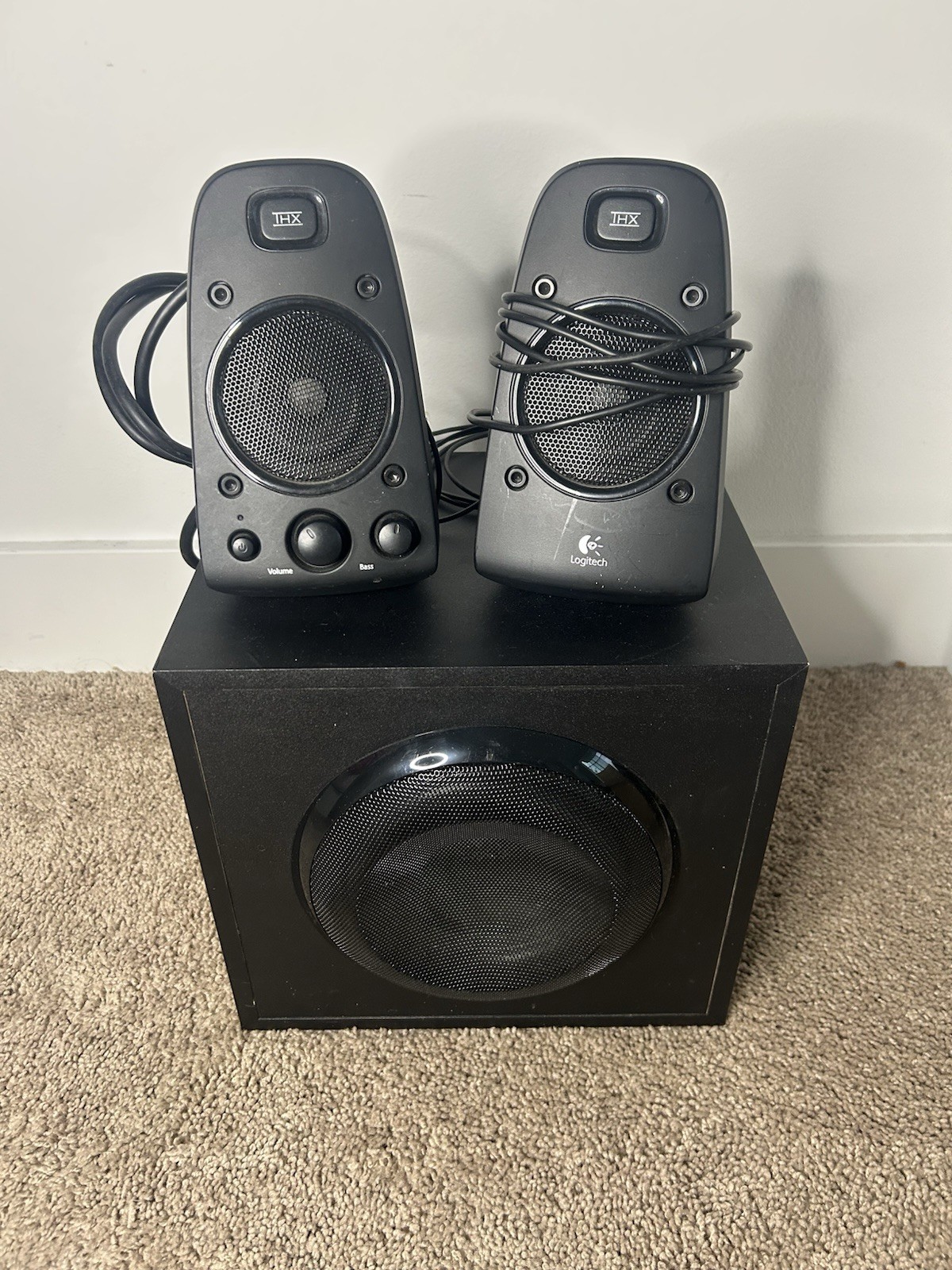Logitech Z623 400 Watt 2.1 Home Speaker System THX with Subwoofer Black Tested