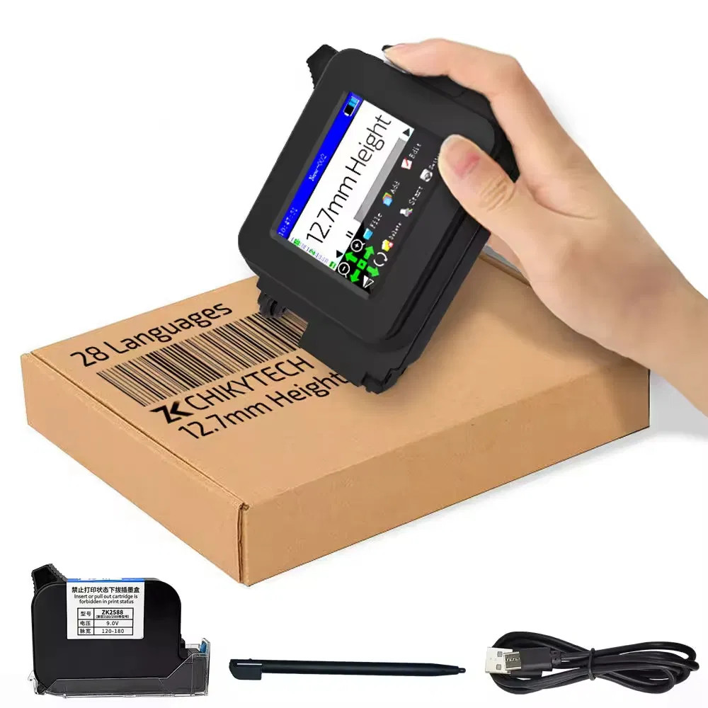 12.7mm Mini Thermal Handheld Inkjet Printer for Coding on Package