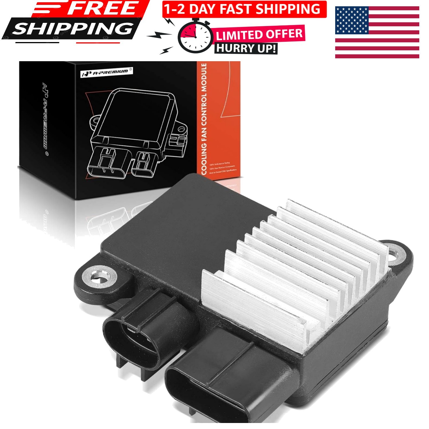 Engine Cooling Fan Control Module Compatible with Toyota Corolla 2009-2019,