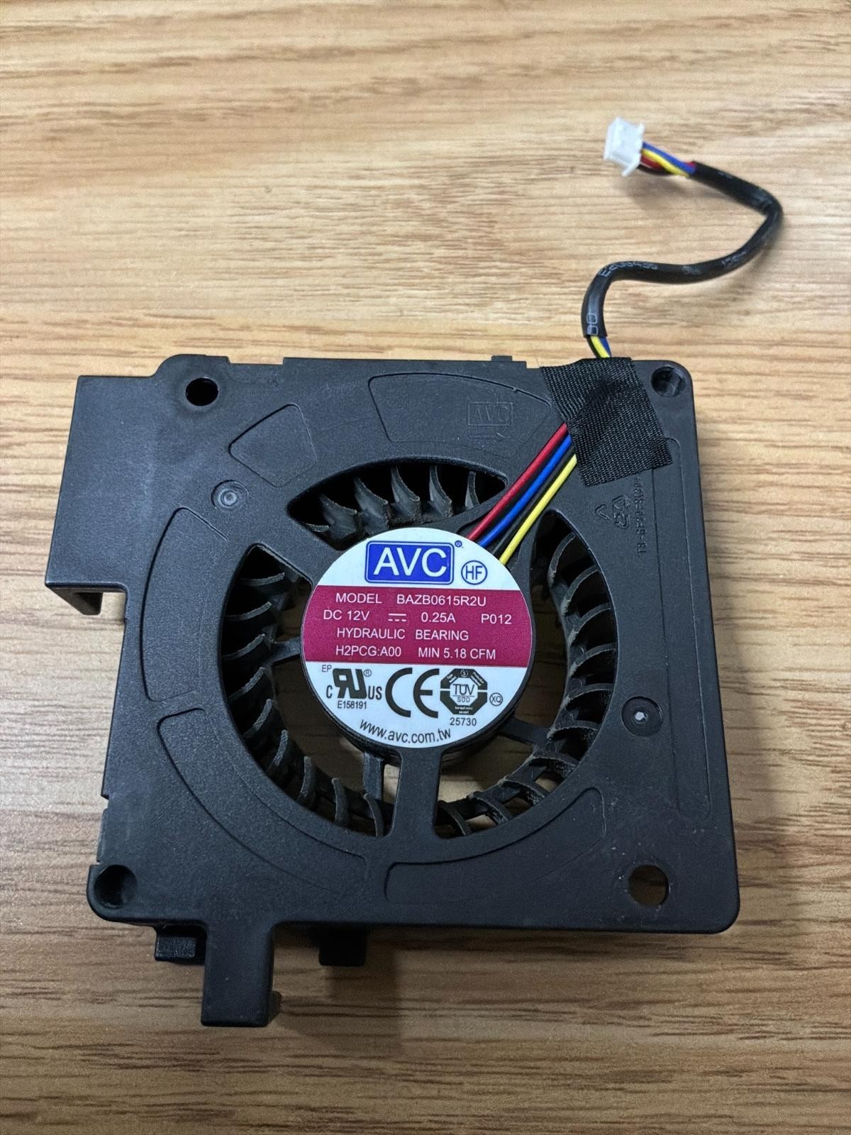 AVC BAZB0615R2U Dell H2PCG Laptop CPU Cooling Fan 4-Pin DC 12V OEM 