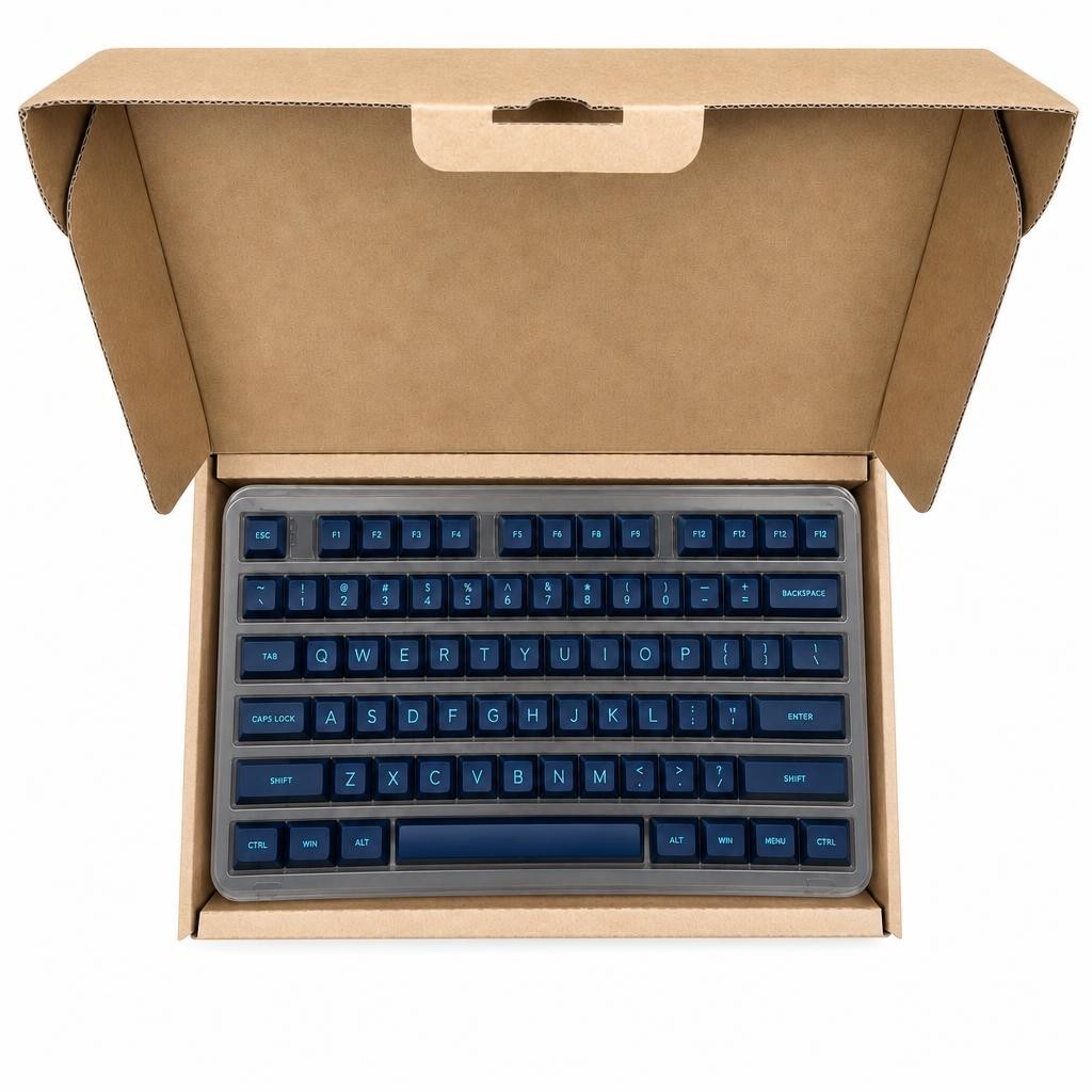 Maxkey SA Calm Depths Doubleshot ABS Keycap Set Blue Gray MX Compatible