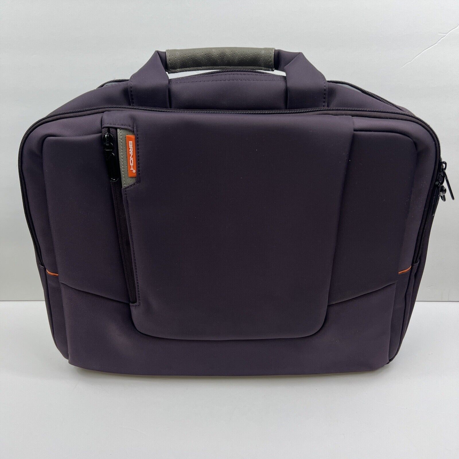 Brinch Laptop Bag Shoulder Strap Purple Nylon Fits Most 15-15.6” Computers