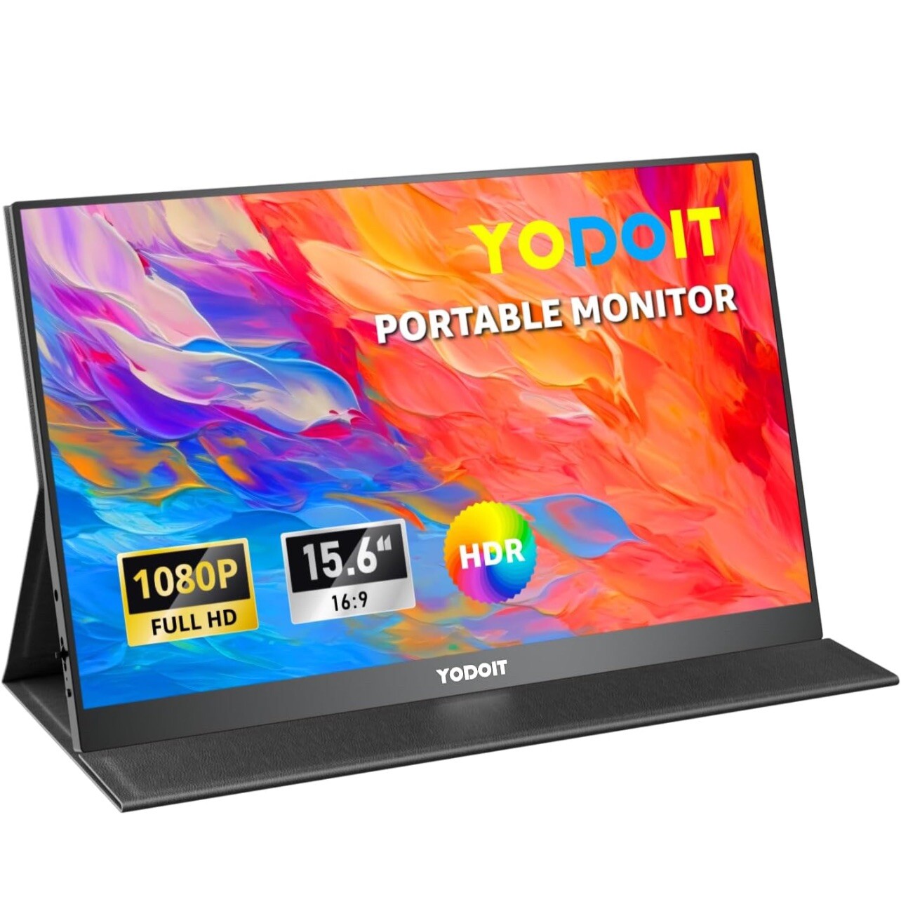Yodoit Portable Monitor 15,6 Zoll 1920 x 1080 FHD Tragbarer Monitor IPS-Display